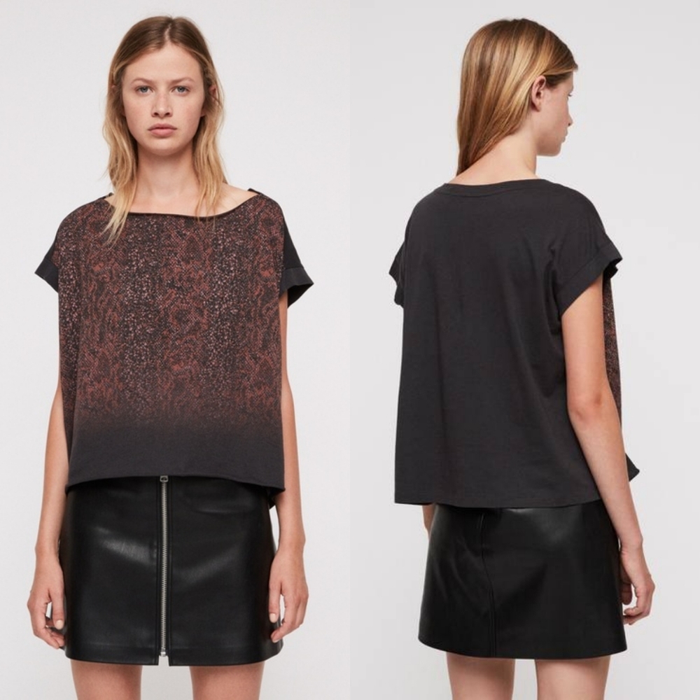 NWT | ALL SAINTS | KAA PINA TEE | RED